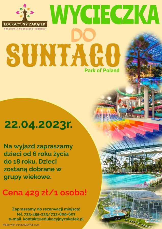 Wycieczka do Suntago-Park of Poland – 22.04.2023